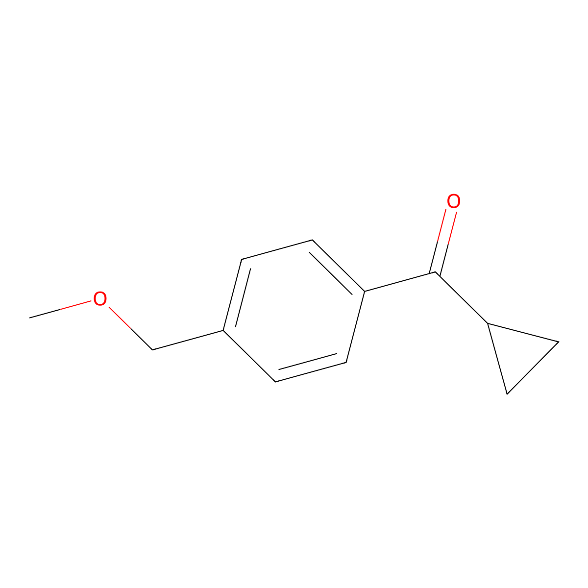 Cyclopropyl(4-(methoxymethyl)phenyl)methanone molecular structure, CAS 2158313-78-9