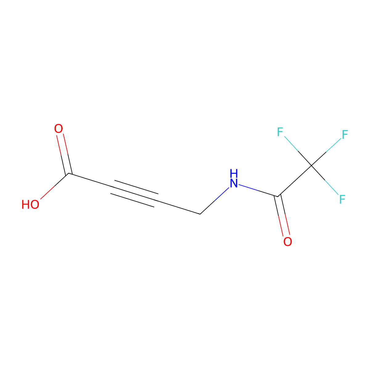 4-(Trifluoroacetamido)but-2-ynoic acid molecular structure, CAS 2158521-67-4