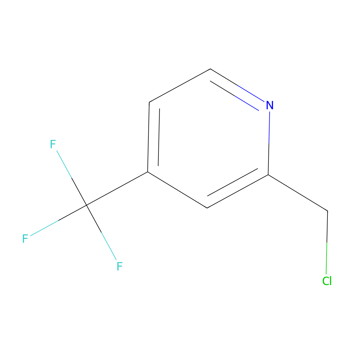 2-(Chloromethyl)-4-(trifluoromethyl)pyridine molecular structure, CAS 215867-87-1