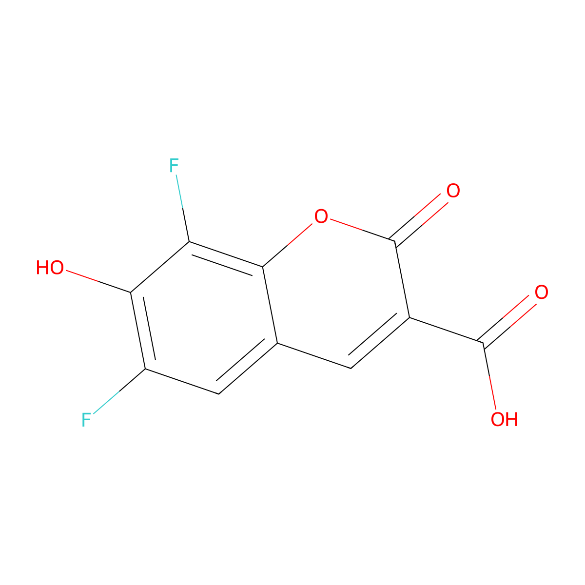 Pacific blue molecular structure, CAS 215868-31-8
