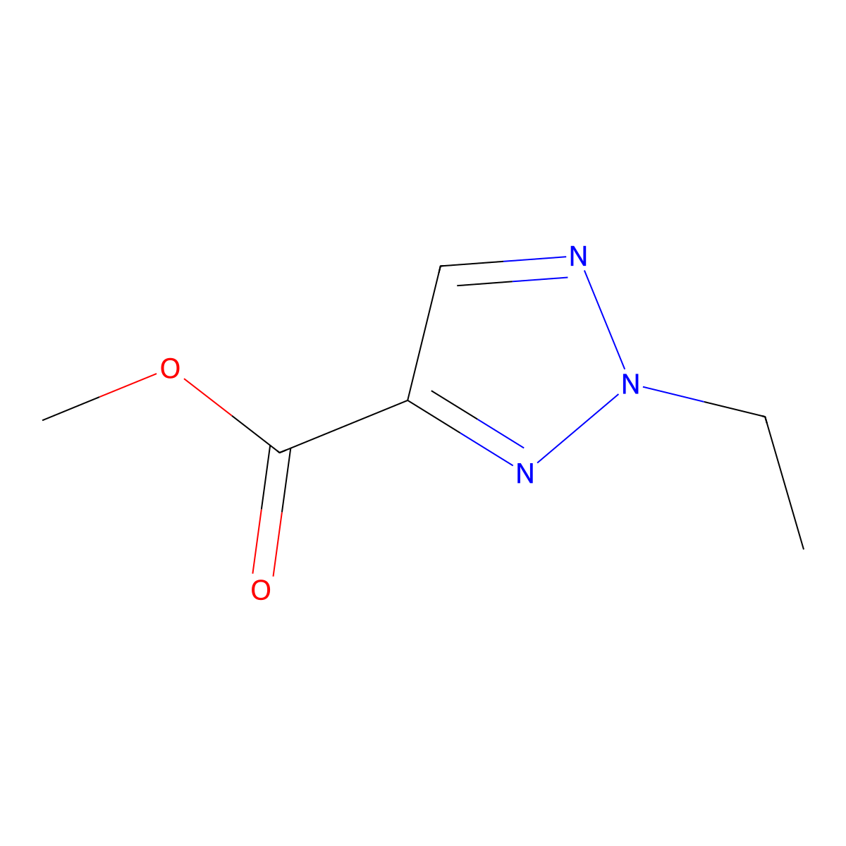 methyl 2-ethyl-2H-1,2,3-triazole-4-carboxylate molecular structure, CAS 215868-68-1