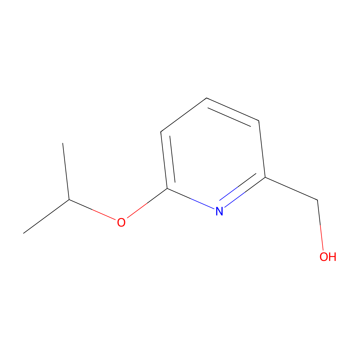 (6-Isopropoxypyridin-2-yl)methanol molecular structure, CAS 215869-76-4