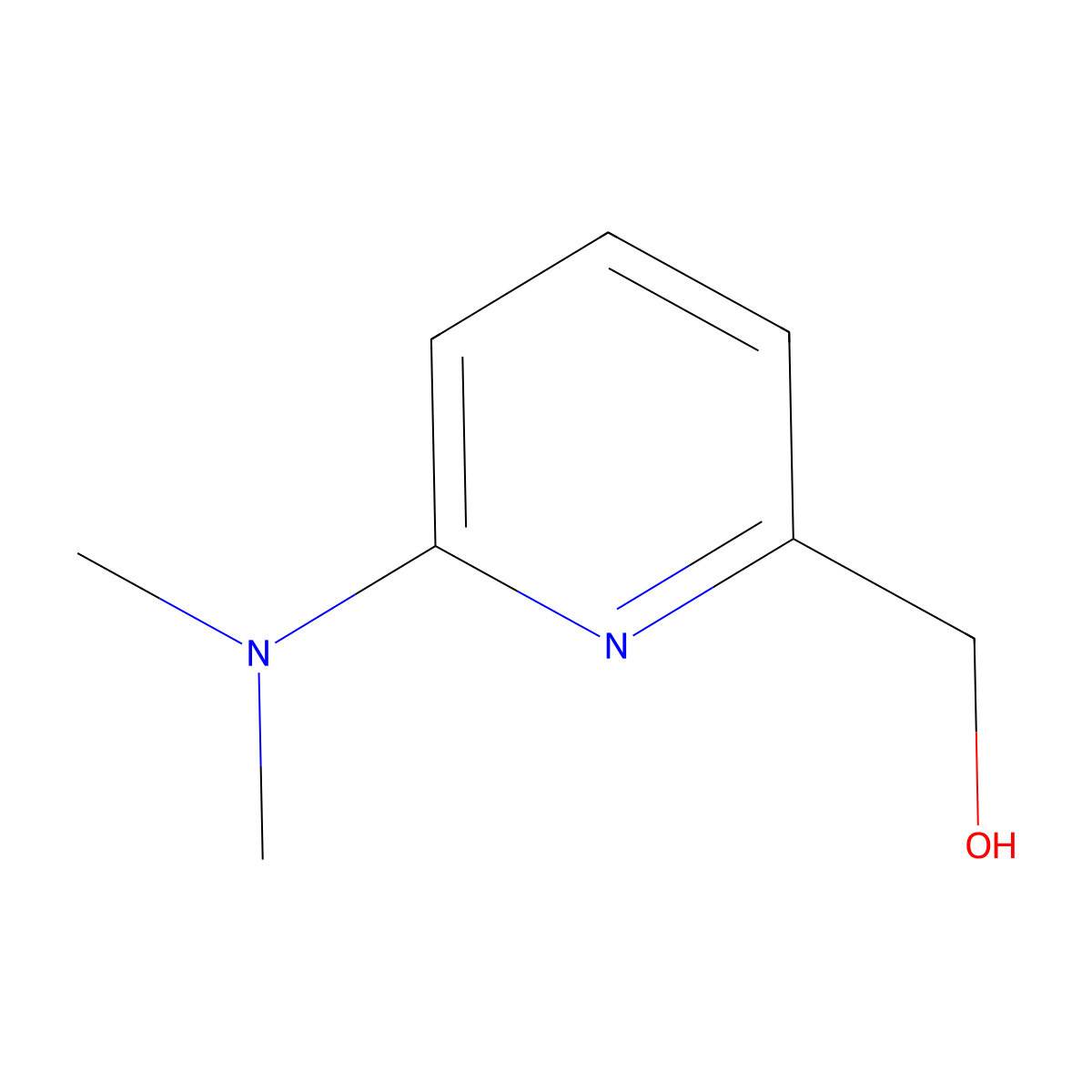 [6-(Dimethylamino)pyridin-2-yl]methanol molecular structure, CAS 215869-78-6