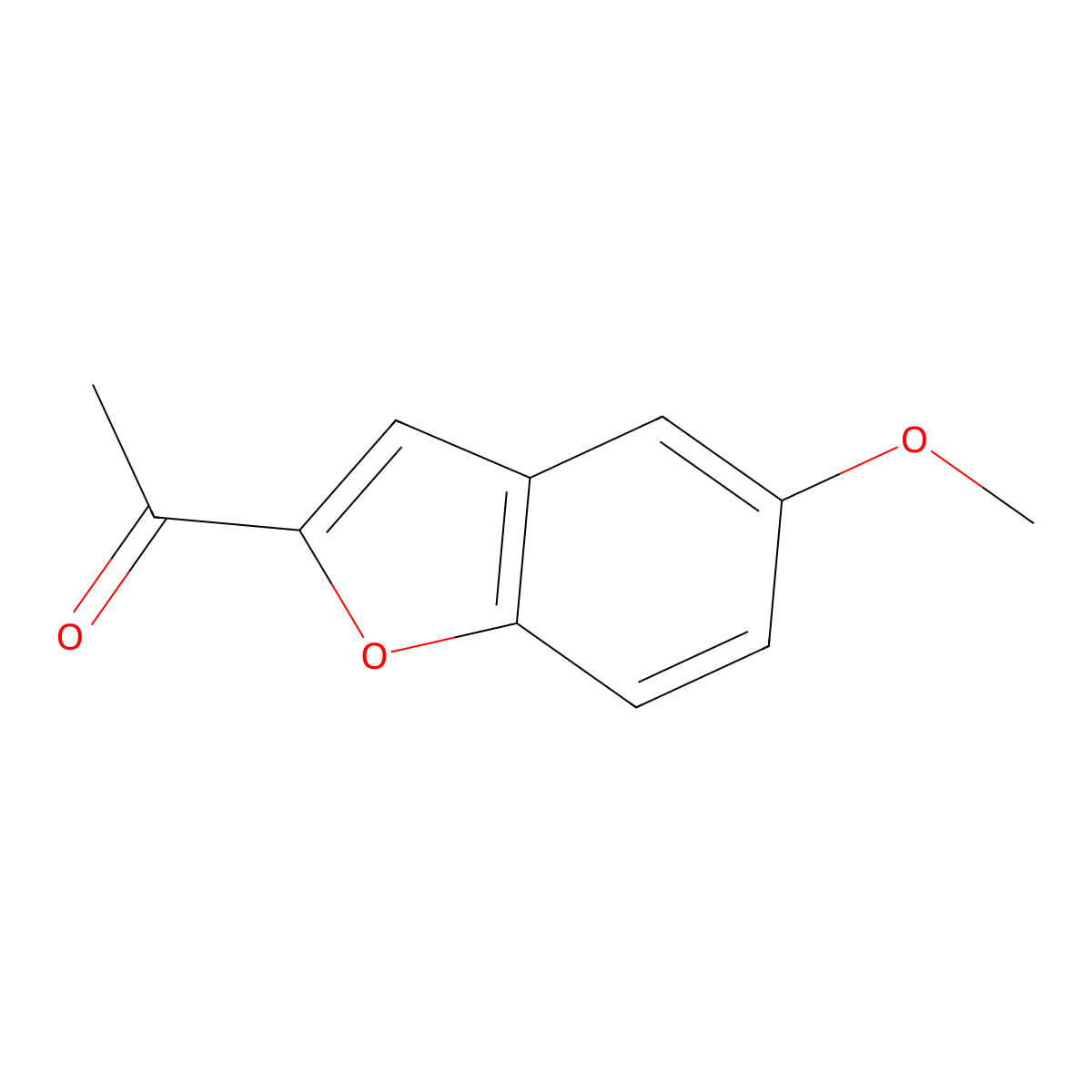 Ethanone, 1-(5-methoxy-2-benzofuranyl)- molecular structure, CAS 21587-39-3
