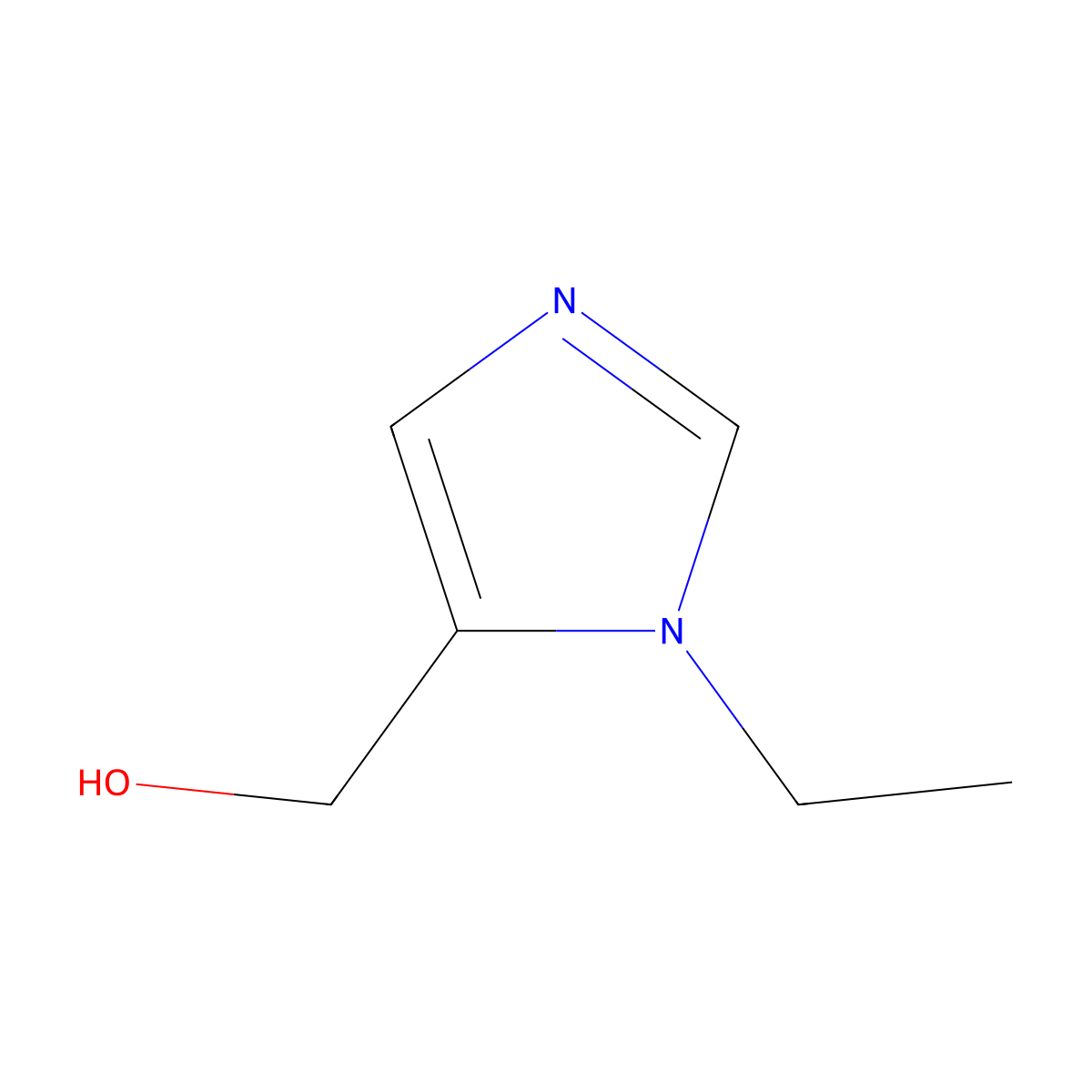 (1-Ethyl-1H-imidazol-5-yl)methanol molecular structure, CAS 215872-62-1