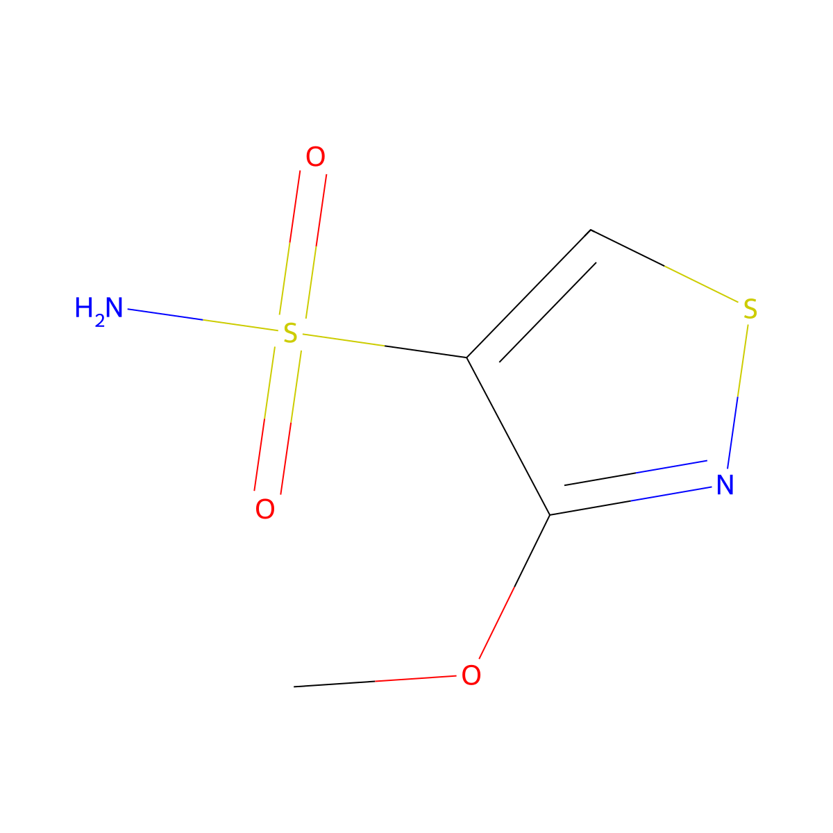 3-Methoxy-1,2-thiazole-4-sulfonamide molecular structure, CAS 2158986-14-0