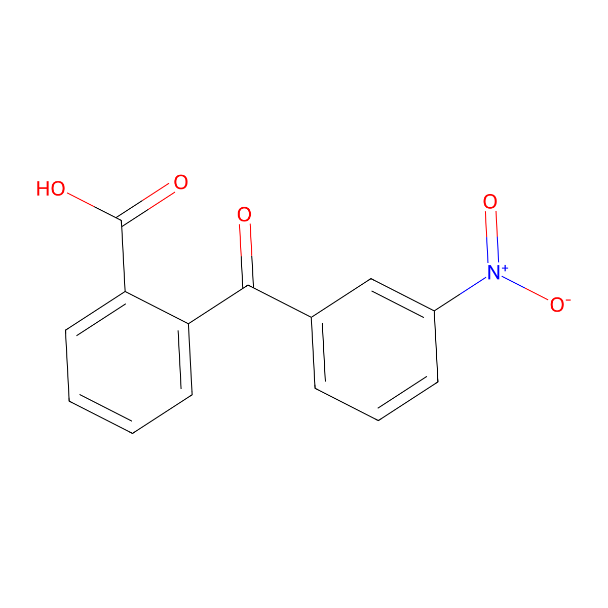 2-(3-Nitrobenzoyl)benzoic acid molecular structure, CAS 2159-38-8