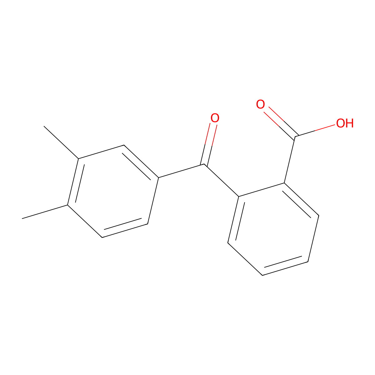2-(3,4-Dimethylbenzoyl)benzoic acid molecular structure, CAS 2159-42-4