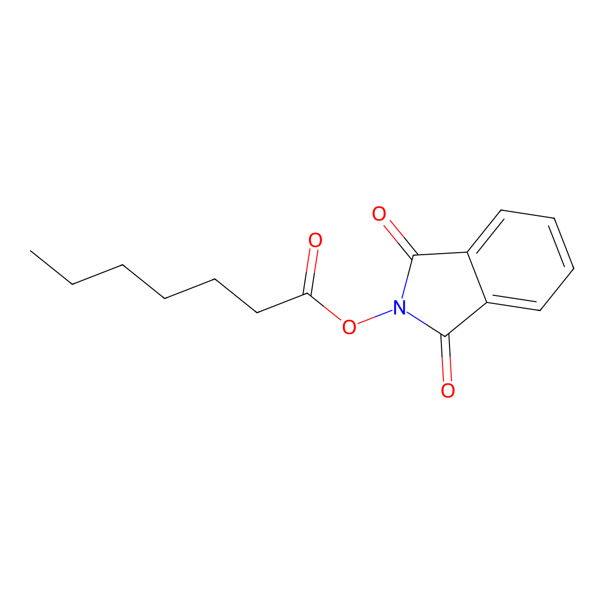 1,3-Dioxoisoindolin-2-yl heptanoate molecular structure, CAS 2159068-51-4