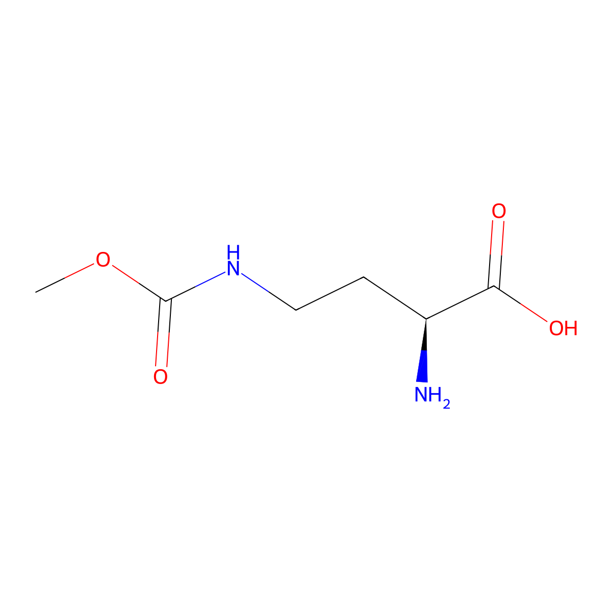 (2S)-2-amino-4-[(methoxycarbonyl)amino]butanoic acid molecular structure, CAS 2159079-09-9