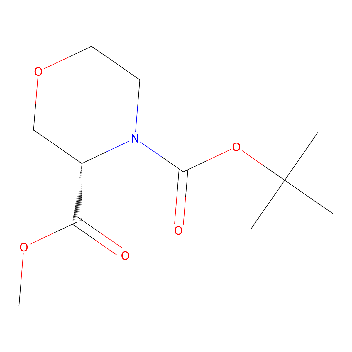 4-tert-Butyl 3-methyl (3S)-morpholine-3,4-dicarboxylate molecular structure, CAS 215917-98-9