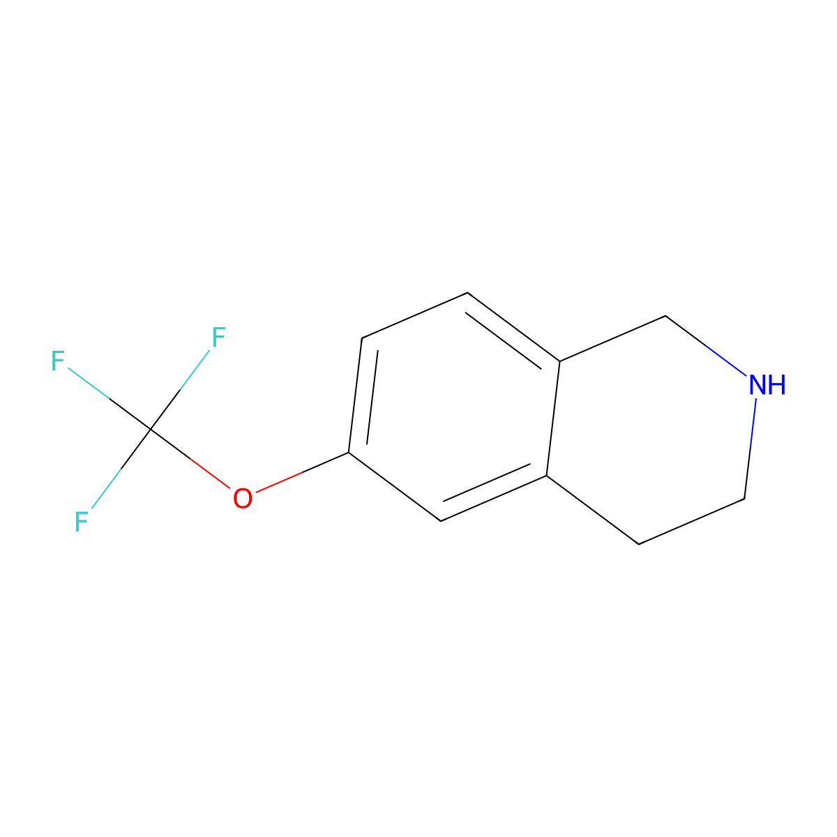 6-(Trifluoromethoxy)-1,2,3,4-tetrahydroisoquinoline molecular structure, CAS 215924-74-6