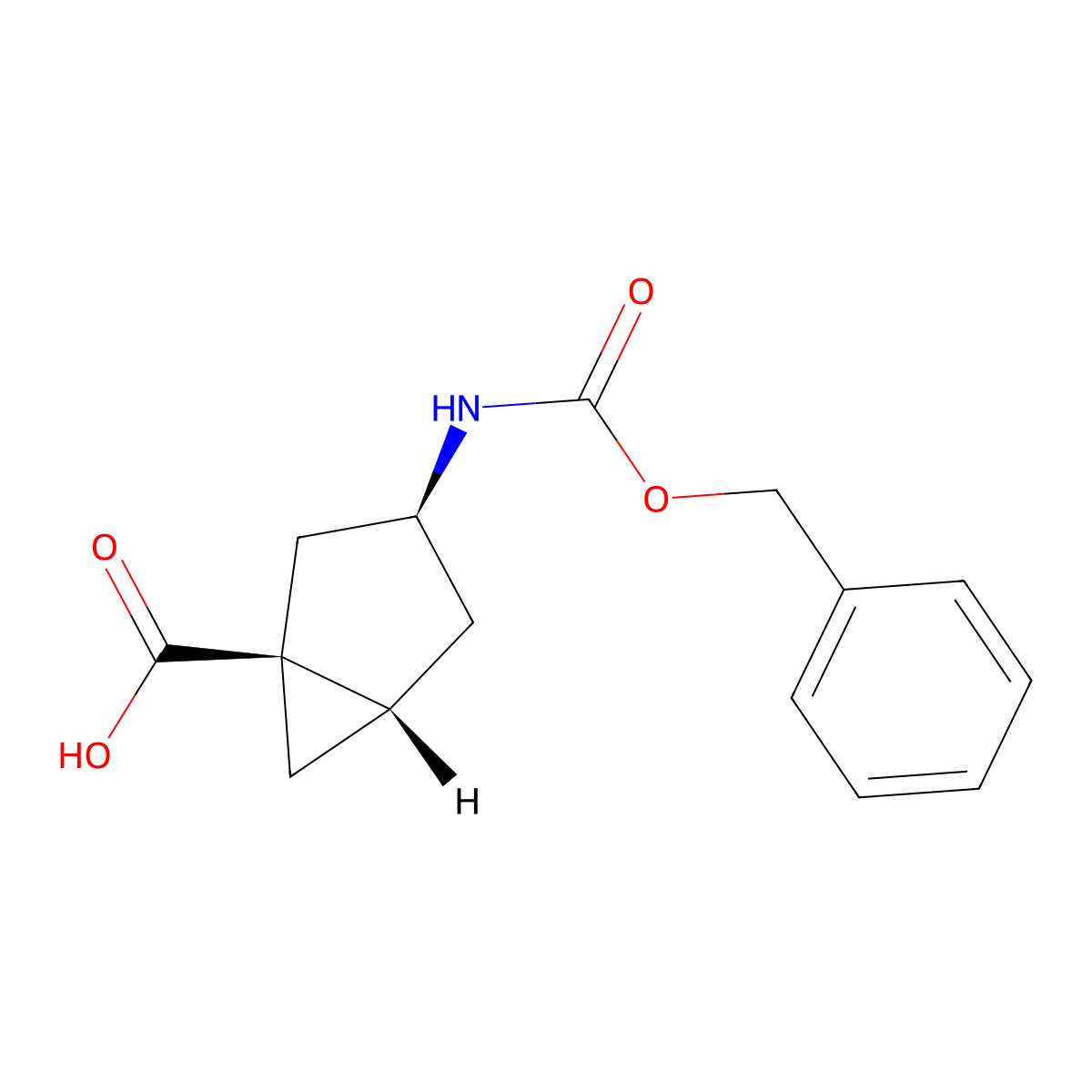 rac-(1R,3R,5R)-3-{[(benzyloxy)carbonyl]amino}bicyclo[3.1.0]hexane-1-carboxylic acid molecular structure, CAS 2159354-52-4