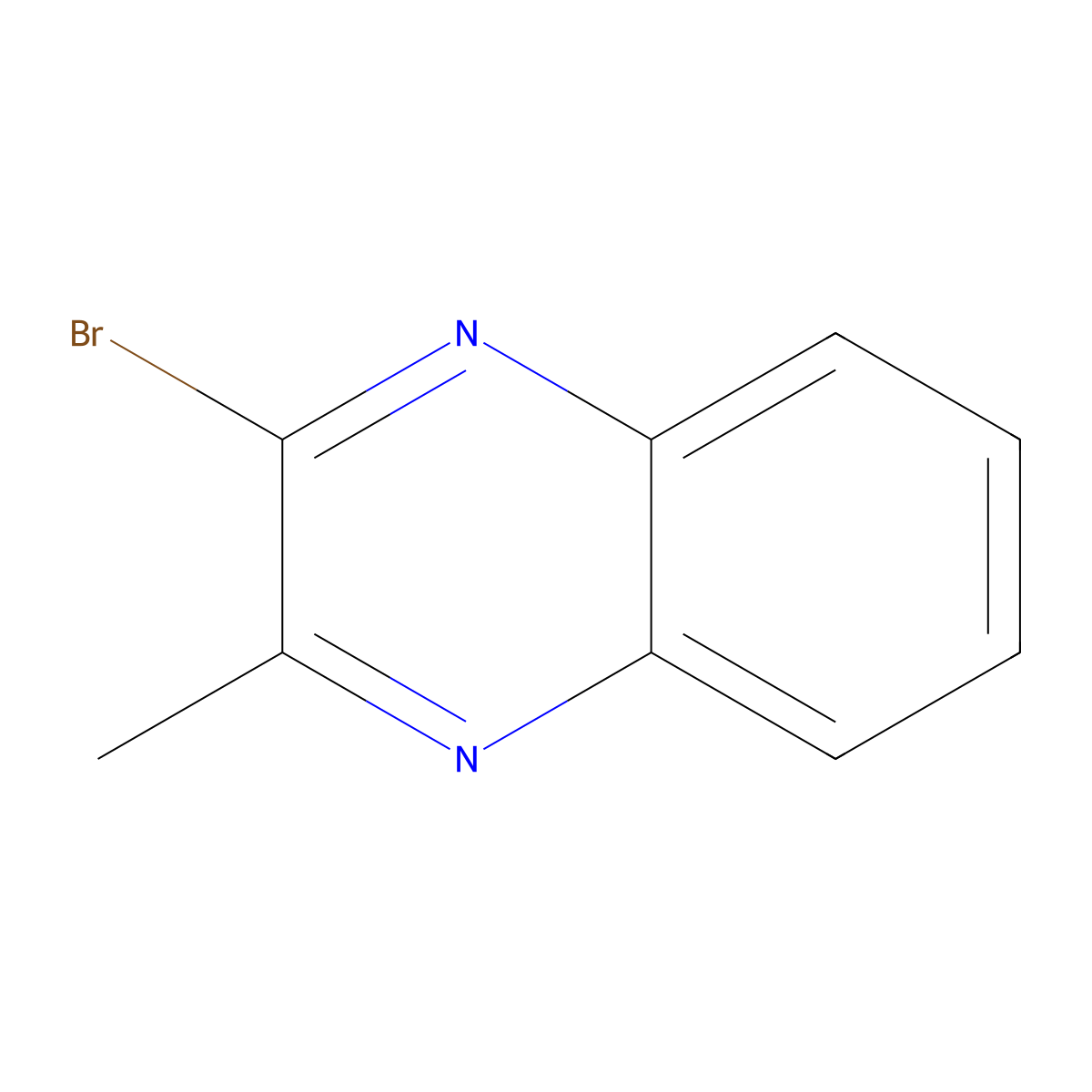2-Bromo-3-methylquinoxaline molecular structure, CAS 21594-95-6