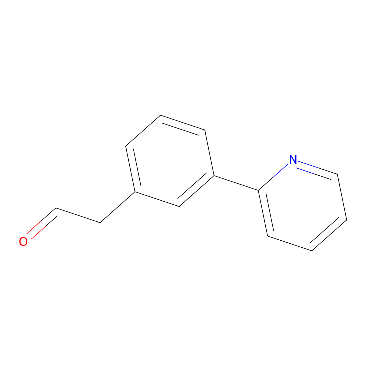 2-(3-Pyridin-2-ylphenyl)acetaldehyde molecular structure, CAS 215947-47-0