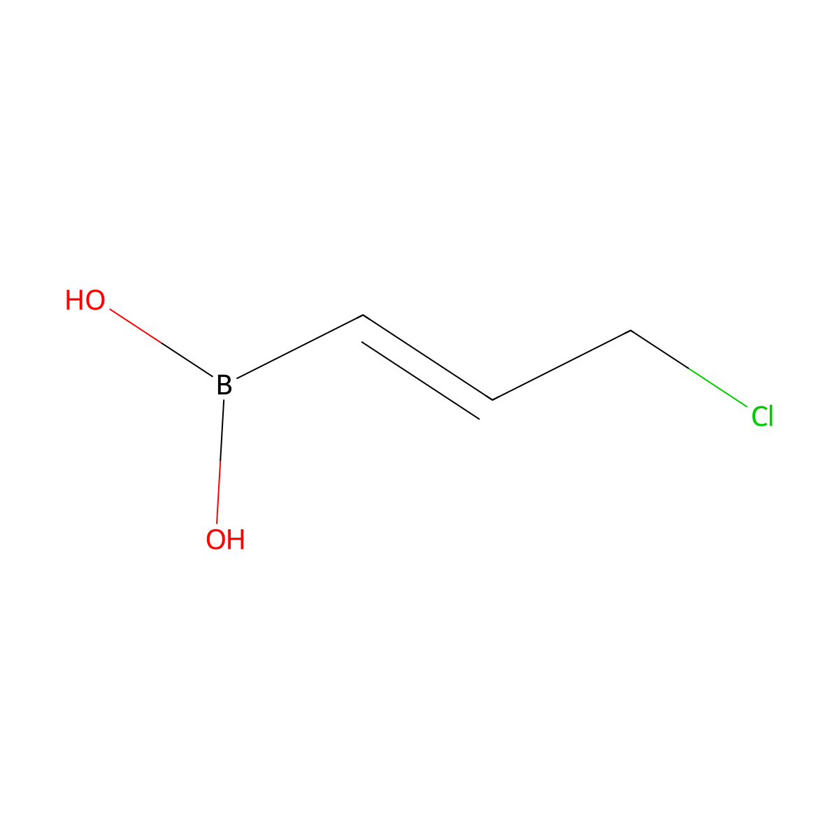 B-[(1E)-3-Chloro-1-propen-1-yl]boronic acid molecular structure, CAS 215951-86-3