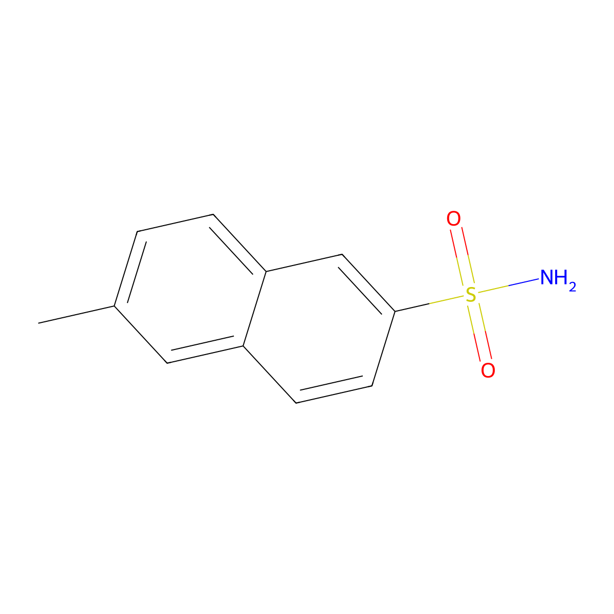 6-Methylnaphthalene-2-sulfonamide molecular structure, CAS 215958-81-9