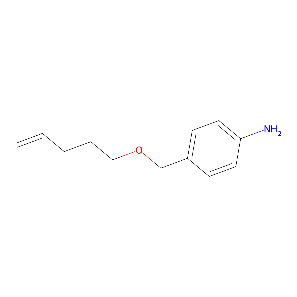 4-[(Pent-4-en-1-yloxy)methyl]aniline molecular structure, CAS 2159608-33-8