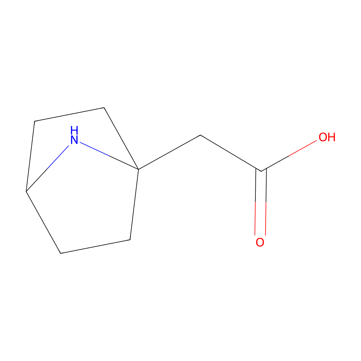 2-{7-Azabicyclo[2.2.1]heptan-1-yl}acetic acid molecular structure, CAS 2159616-54-1