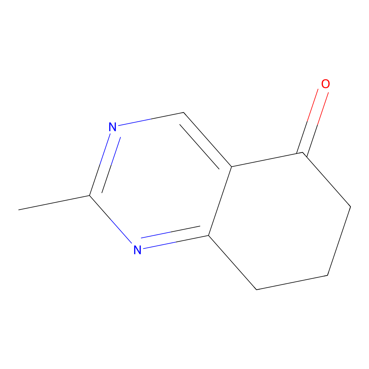 2-Methyl-7,8-dihydroquinazolin-5(6H)-one molecular structure, CAS 21599-29-1