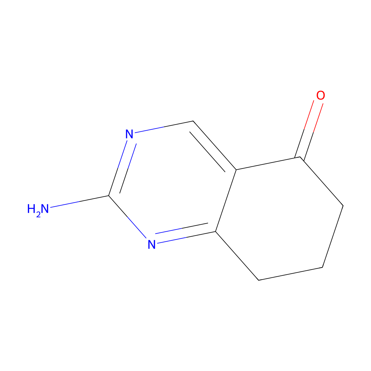 2-Amino-5,6,7,8-tetrahydroquinazolin-5-one molecular structure, CAS 21599-36-0