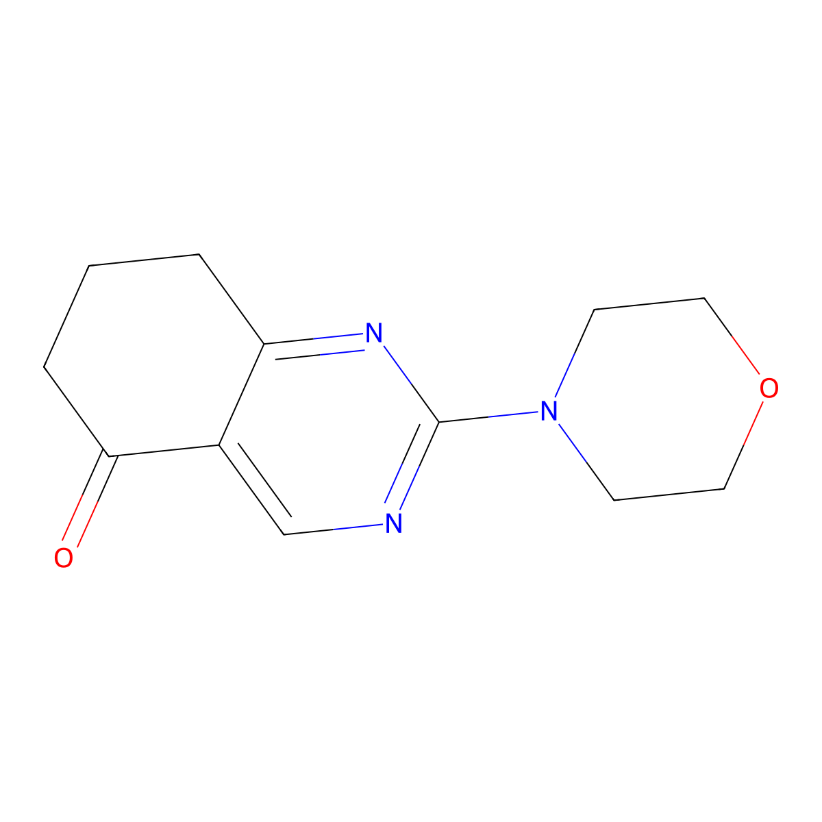 2-Morpholin-4-yl-6,7,8-trihydroquinazolin-5-one molecular structure, CAS 21599-38-2
