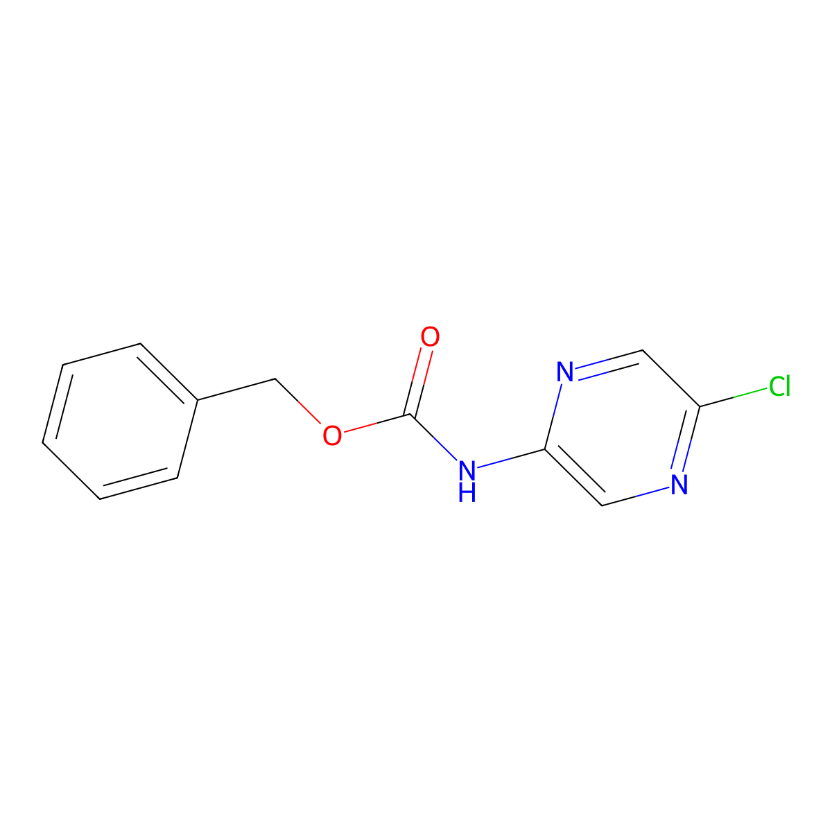 benzyl N-(5-chloropyrazin-2-yl)carbamate molecular structure, CAS 2159996-70-8