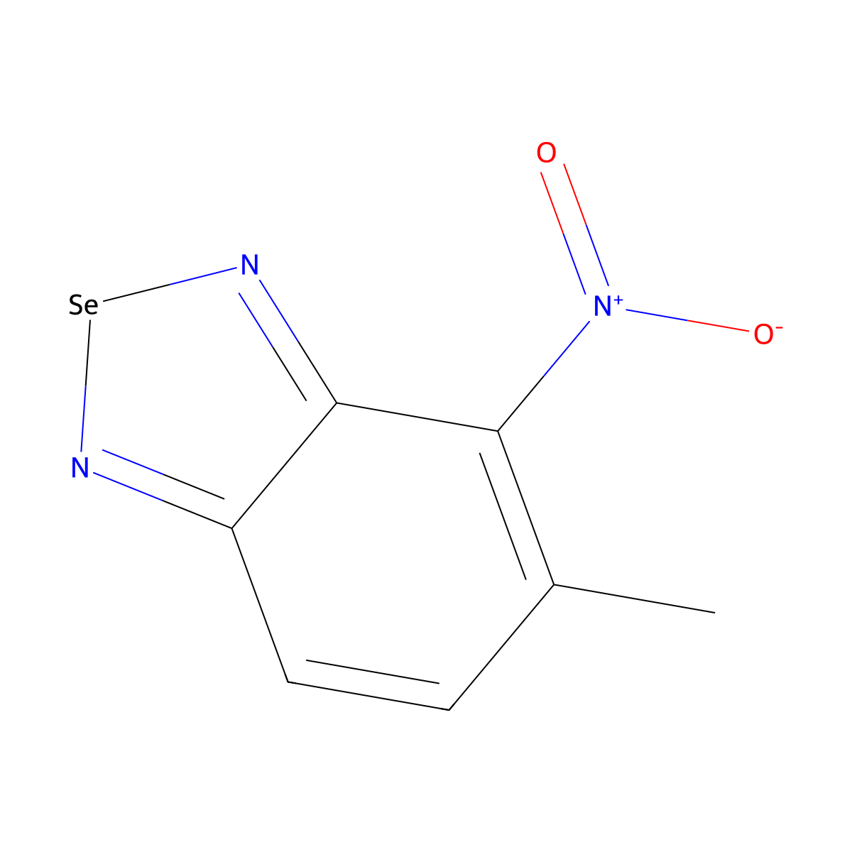 5-Methyl-4-nitrobenzo[c][1,2,5]selenadiazole molecular structure, CAS 2160-10-3