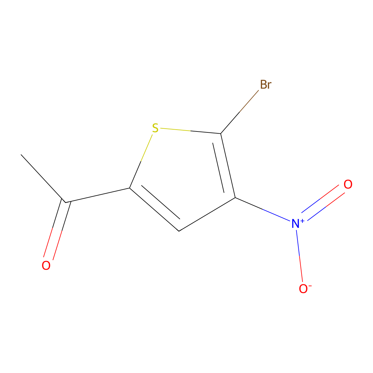 1-(5-Bromo-4-nitro-2-thienyl)ethan-1-one molecular structure, CAS 2160-55-6