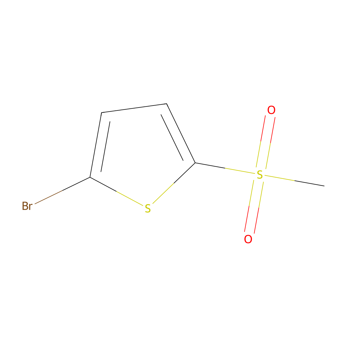 2-Bromo-5-methanesulfonylthiophene molecular structure, CAS 2160-61-4