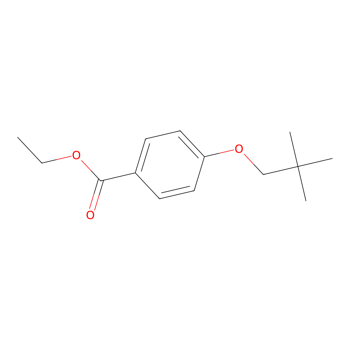 Ethyl 4-(2,2-dimethylpropoxy)benzoate molecular structure, CAS 2160010-69-3