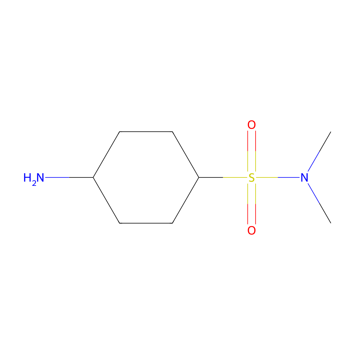4-Amino-N,N-dimethylcyclohexane-1-sulfonamide molecular structure, CAS 2160037-94-3
