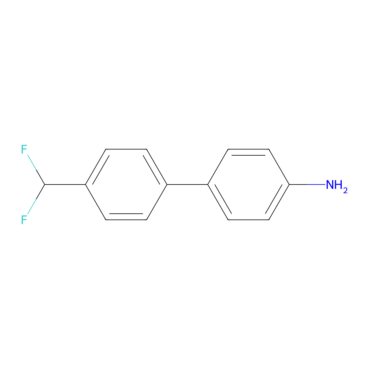 4'-(Difluoromethyl)-[1,1'-biphenyl]-4-amine molecular structure, CAS 2160076-18-4