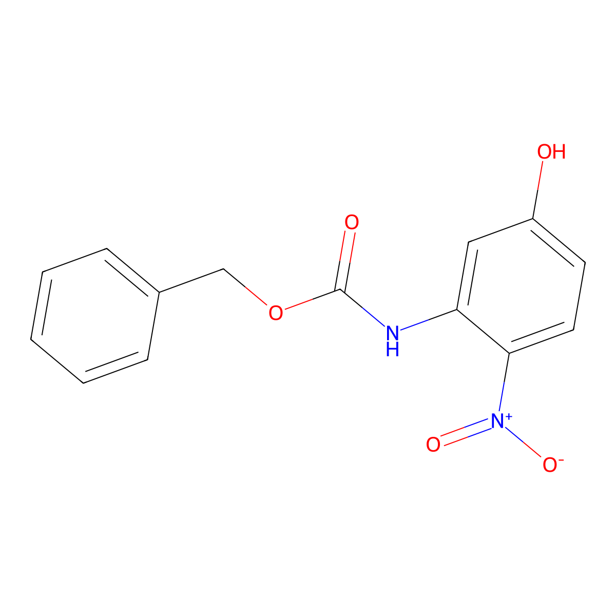benzyl N-(5-hydroxy-2-nitrophenyl)carbamate molecular structure, CAS 2160166-35-6
