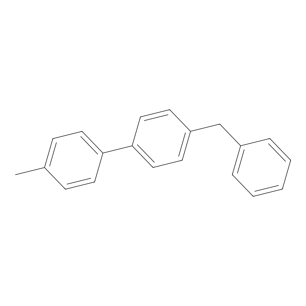 1,1'-Biphenyl,4-methyl-4'-(phenylmethyl)- molecular structure, CAS 216017-01-5
