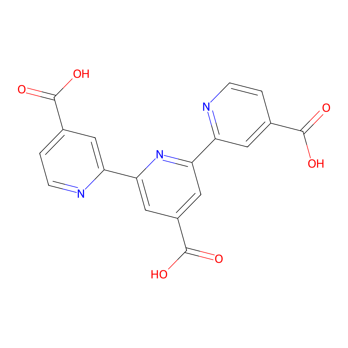 [2,2':6',2''-Terpyridine]-4,4',4''-tricarboxylic acid molecular structure, CAS 216018-58-5