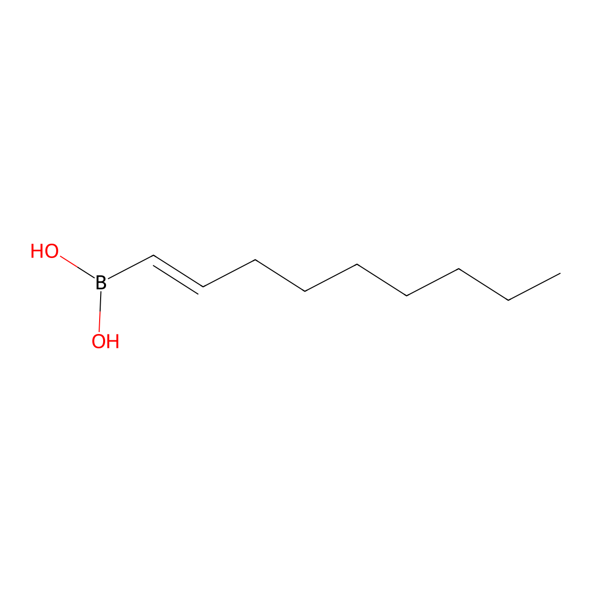 [(1E)-non-1-en-1-yl]boronic acid molecular structure, CAS 216019-18-0