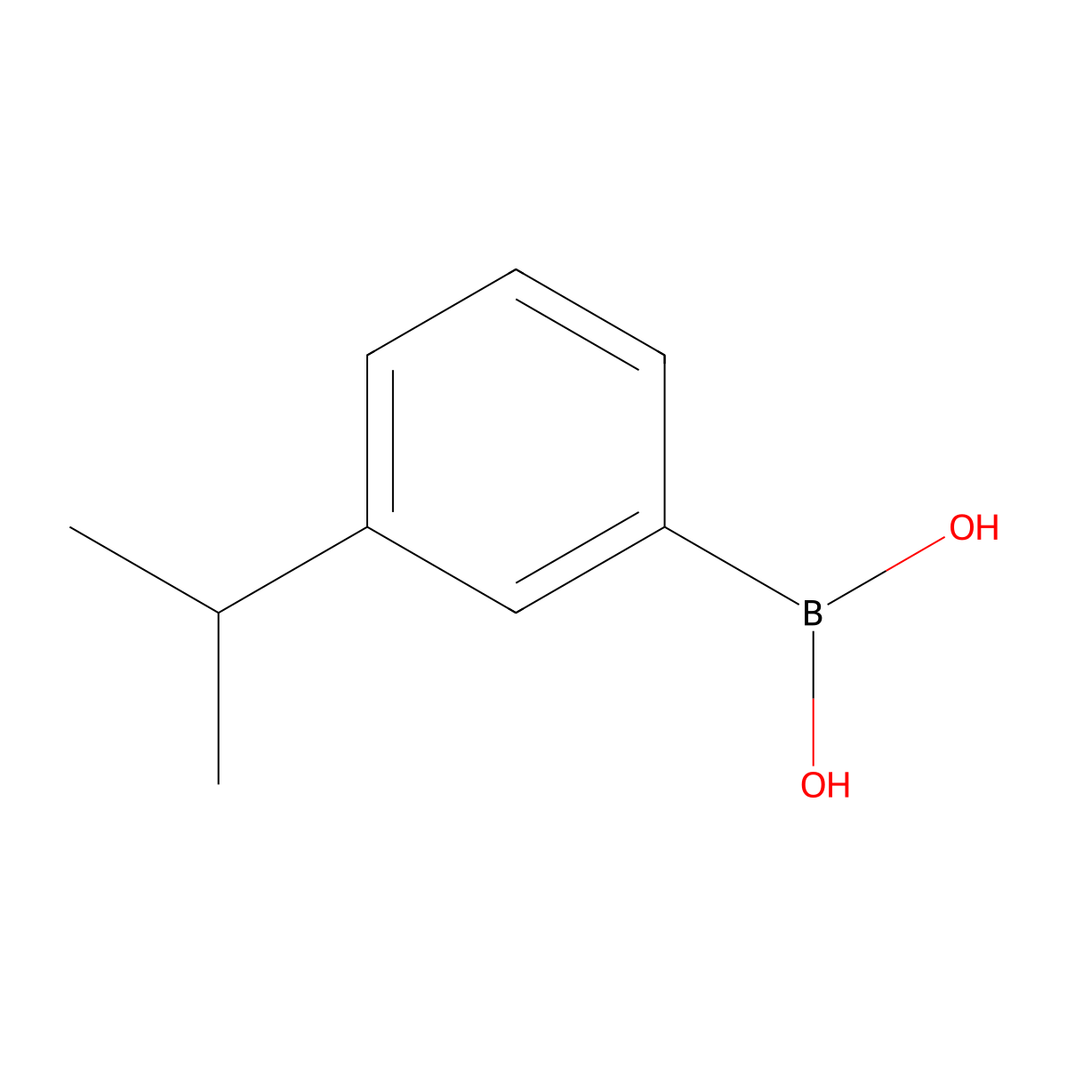 3-Isopropylbenzeneboronic acid molecular structure, CAS 216019-28-2