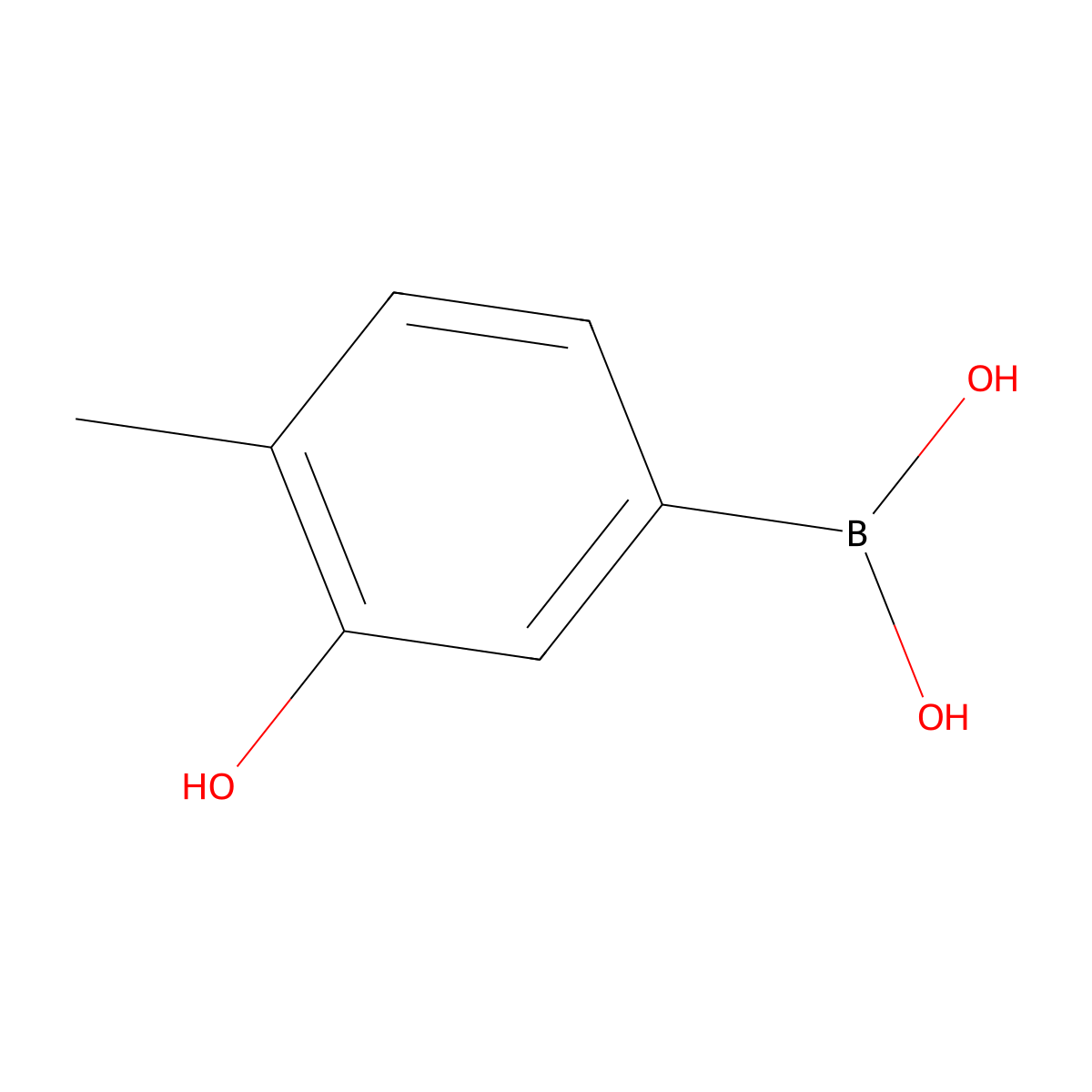 (3-Hydroxy-4-methylphenyl)boronic acid molecular structure, CAS 216019-35-1