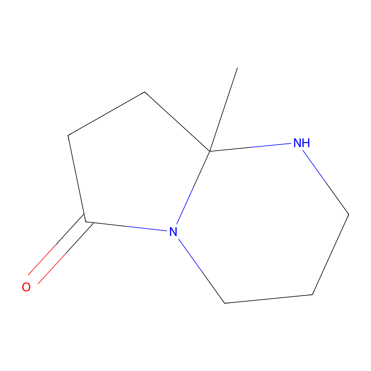 8a-methylhexahydropyrrolo[1,2-a]pyrimidin-6(2H)-one molecular structure, CAS 21603-68-9