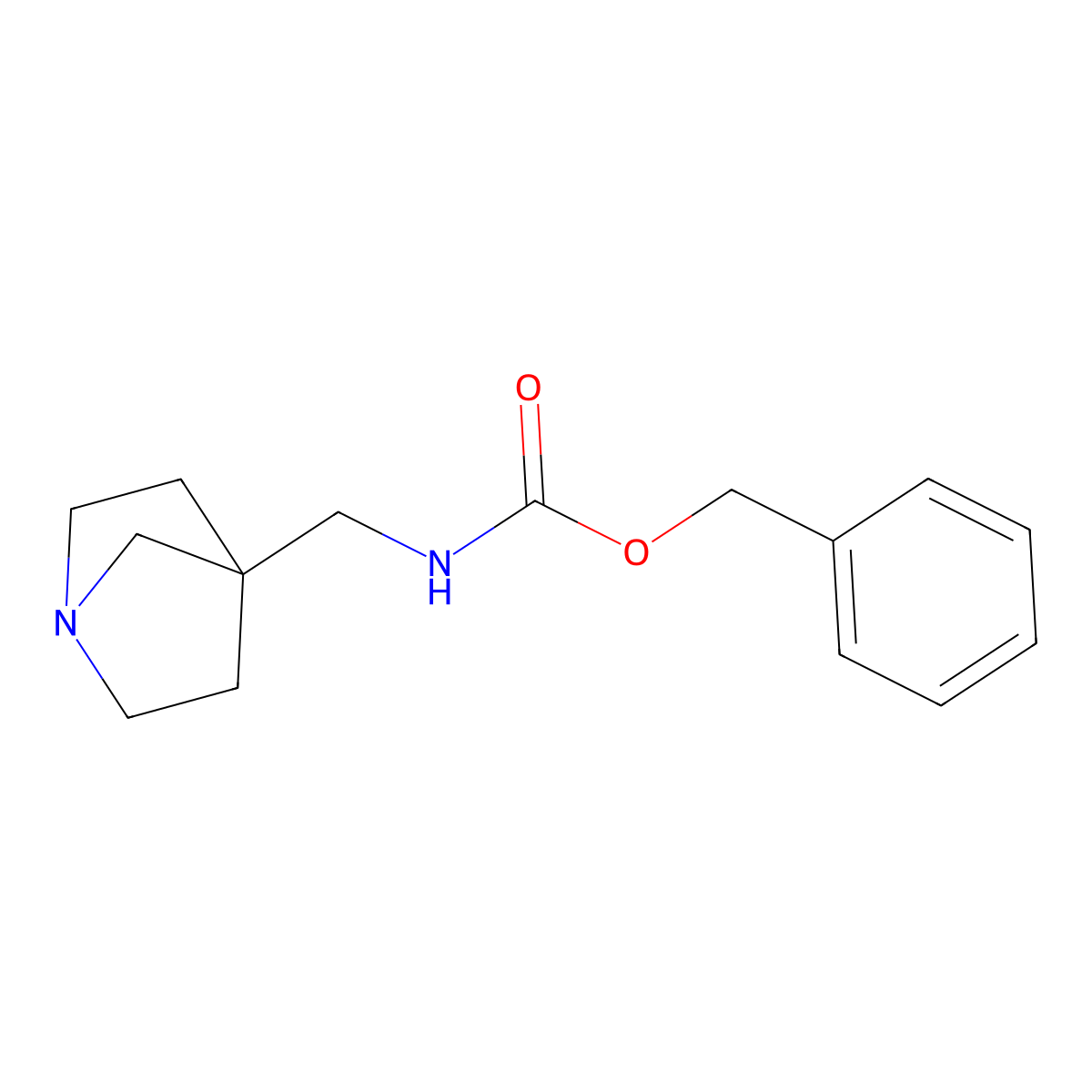 benzyl N-({1-azabicyclo[2.2.1]heptan-4-yl}methyl)carbamate molecular structure, CAS 2160406-81-3