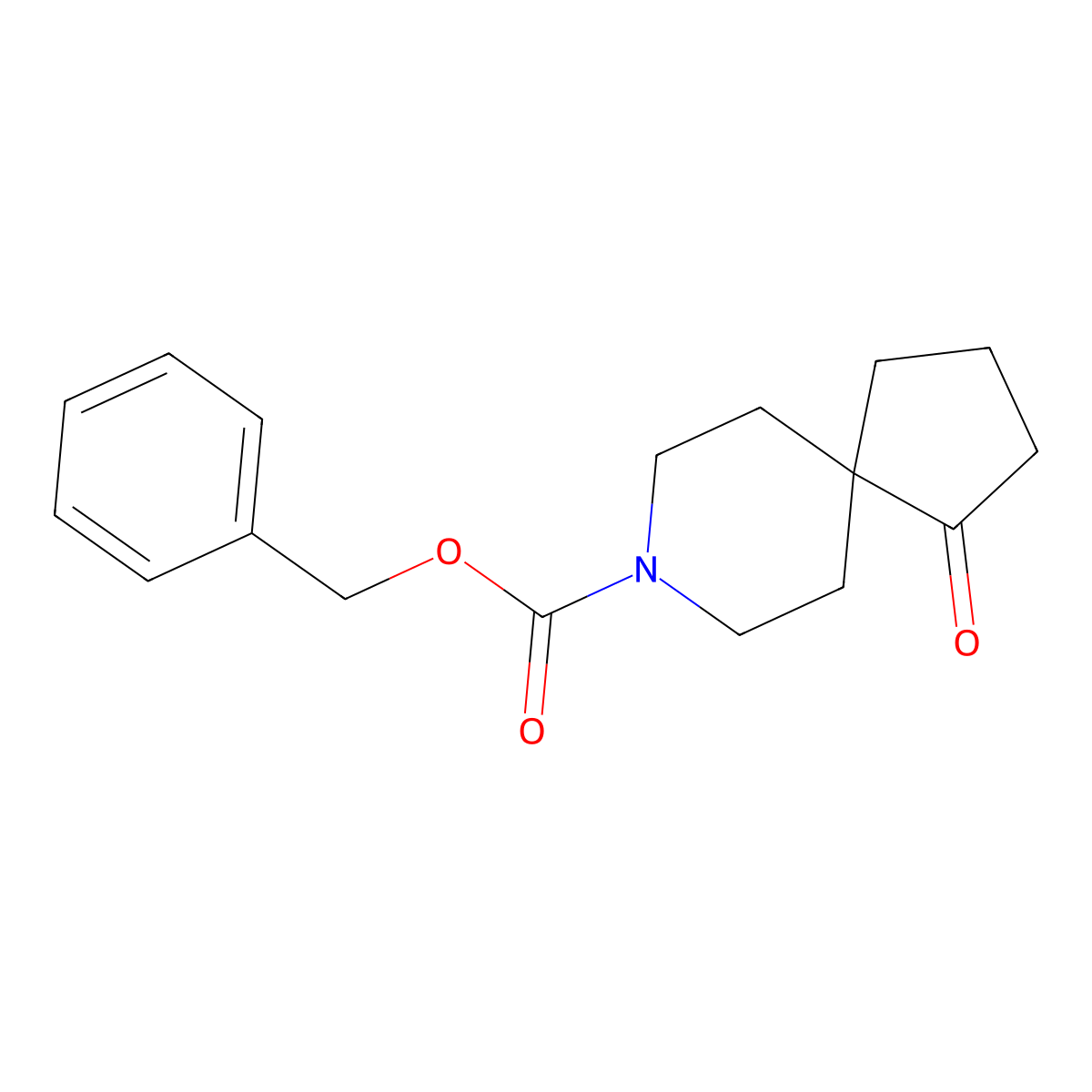 Benzyl 1-oxo-8-azaspiro[4.5]decane-8-carboxylate molecular structure, CAS 2160549-78-8
