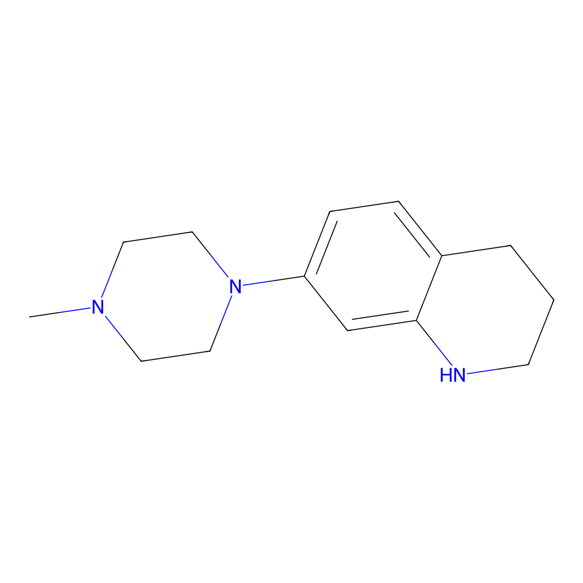 7-(4-Methylpiperazin-1-yl)-1,2,3,4-tetrahydroquinoline molecular structure, CAS 216059-76-6
