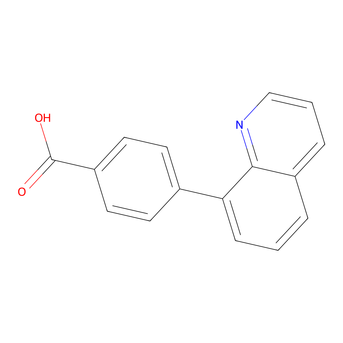 4-(Quinolin-8-YL)benzoic acid molecular structure, CAS 216059-95-9