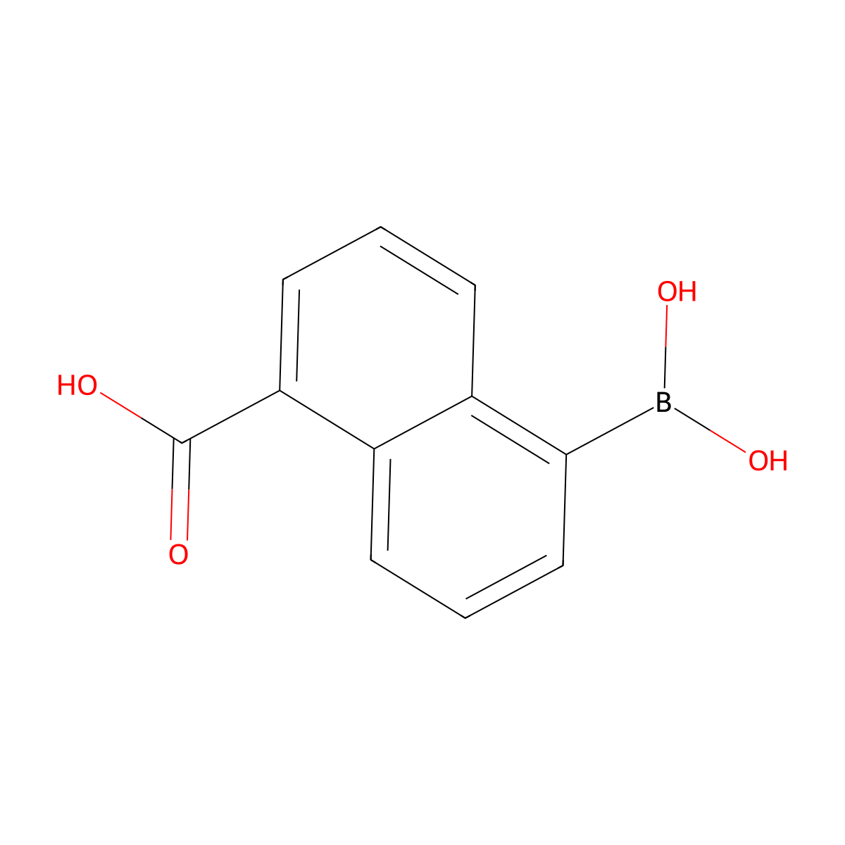 5-Borono-1-naphthoic acid molecular structure, CAS 216060-11-6