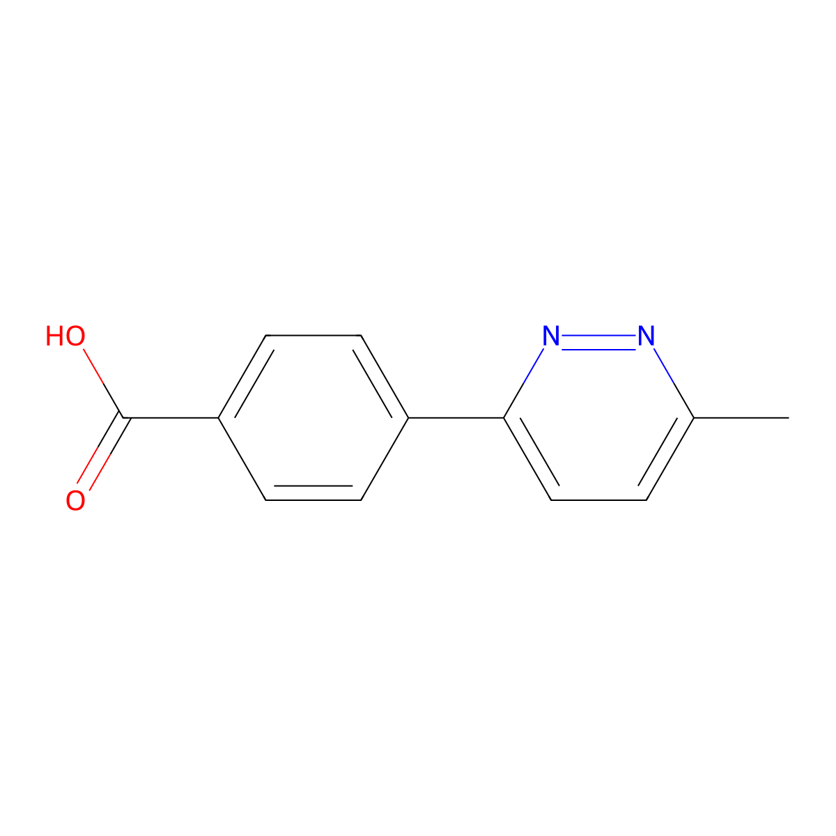 4-(6-Methylpyridazin-3-YL)benzoic acid molecular structure, CAS 216060-24-1