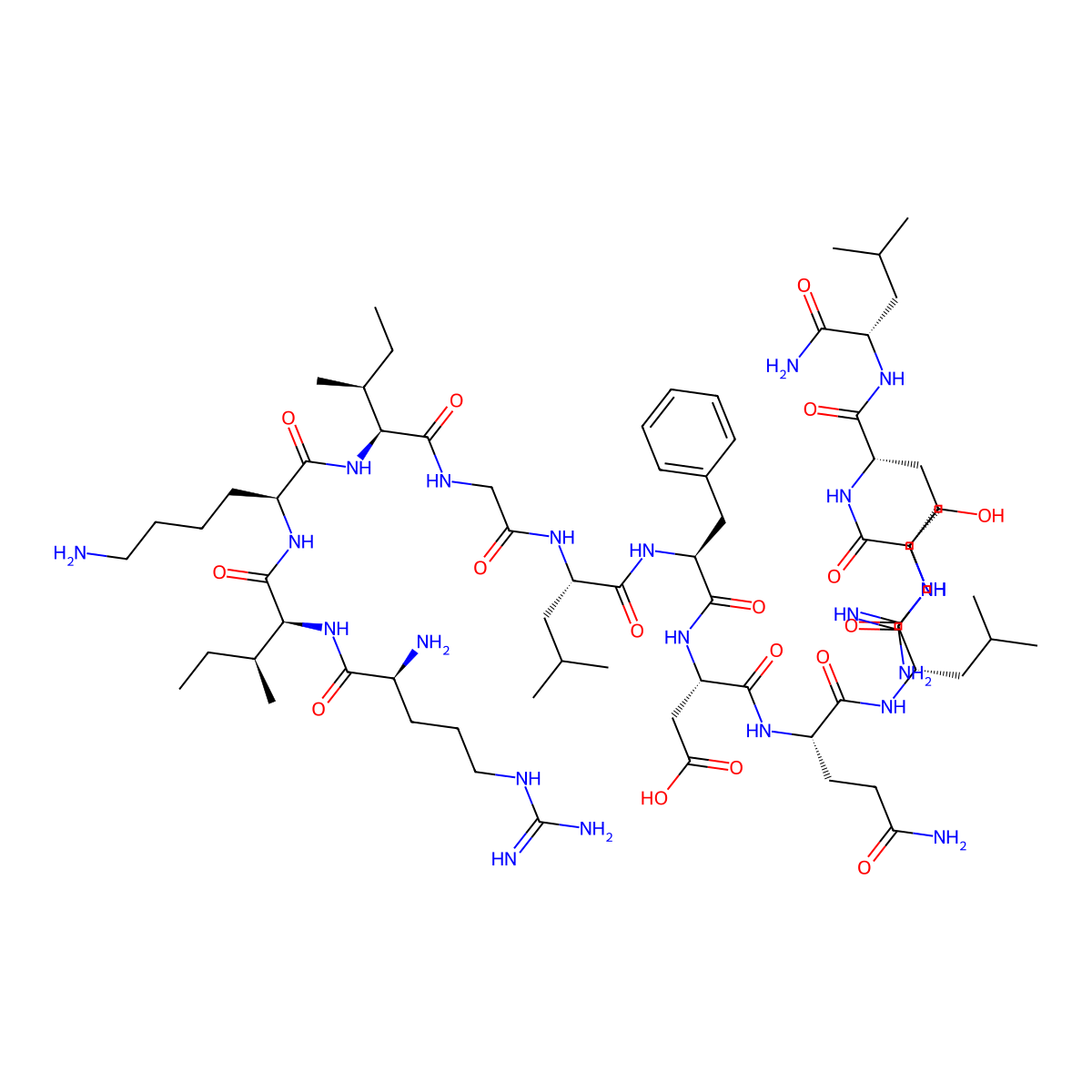 beta-Pompilidotoxin molecular structure, CAS 216064-36-7