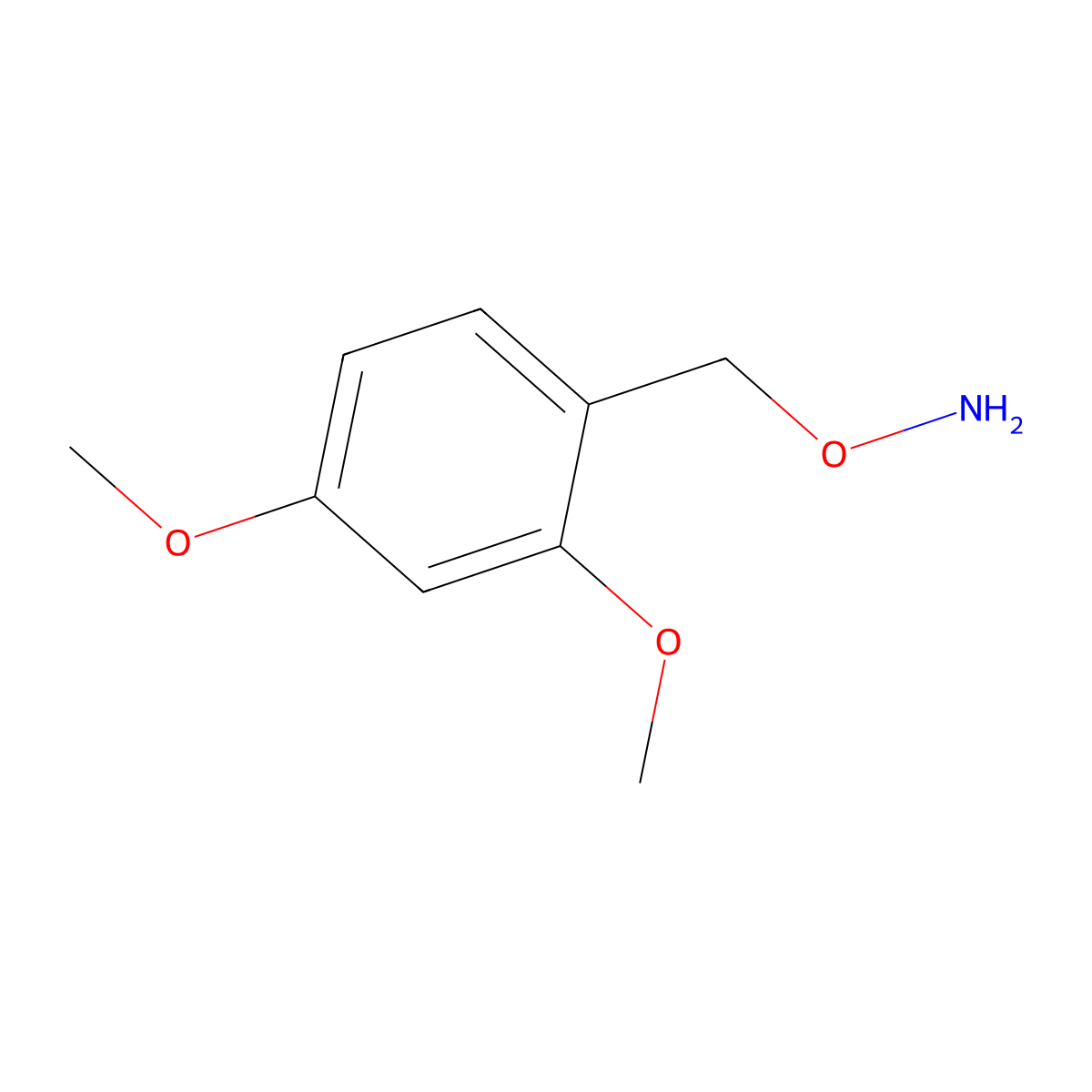 O-(2,4-Dimethoxybenzyl)hydroxylamine molecular structure, CAS 216067-66-2