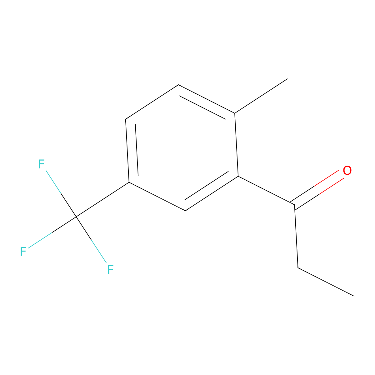 1-[2-Methyl-5-(trifluoromethyl)phenyl]-1-propanone molecular structure, CAS 2160794-29-4