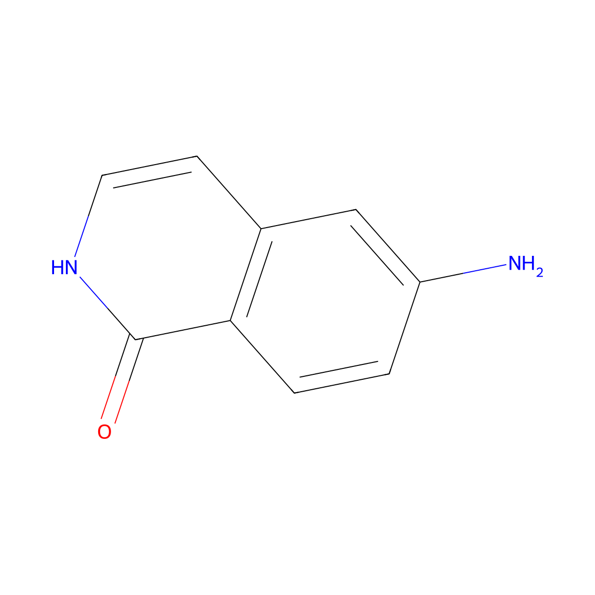 6-Amino-1,2-dihydroisoquinolin-1-one molecular structure, CAS 216099-46-6